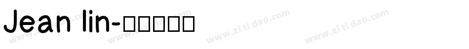 Jean lin字体转换